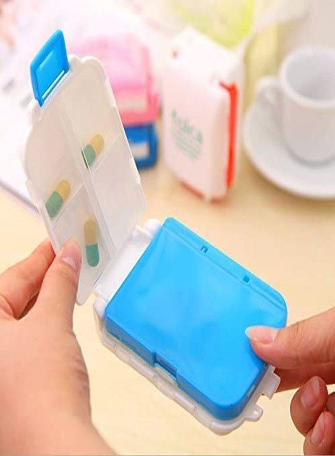 RIVUGJA Medicine Box Mini Vitamin Pill Tablet Case Organizer Pill Box with 8 Compartments- Moisture Proof, Made of Food Grade Cereal Fiber, BPA free Ideal for Travel, Pocket, Purse, Daily Pill Case - Image 4